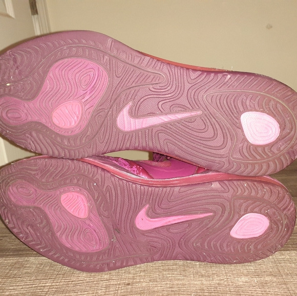 Nike Air Max Hyperposite Raspberry Red/Pink Foil Size 11 Basketball Shoe - Picture 6 of 7